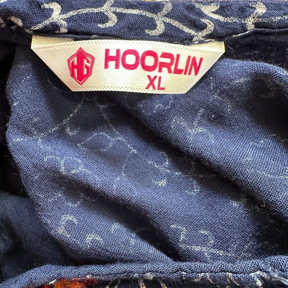 Hoorlin Blue Floral Embellished Maxi Kurti Dress - Girls XL - Picture 4 of 4